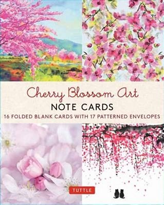 Cherry Blossom Art, 16 Note Cards: 16 Different Blank Cards With Envelopes In A Keepsake Box!-..