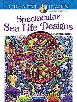 Creative Haven Spectacular Sea Life Designs Coloring Book-..