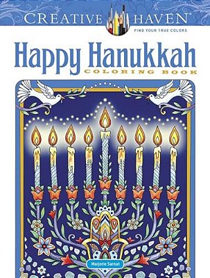 Creative Haven Happy Hanukkah Coloring Book-..
