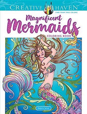Creative Haven Magnificent Mermaids Coloring Book-..
