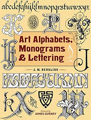 Art Alphabets, Monograms, And Lettering-..