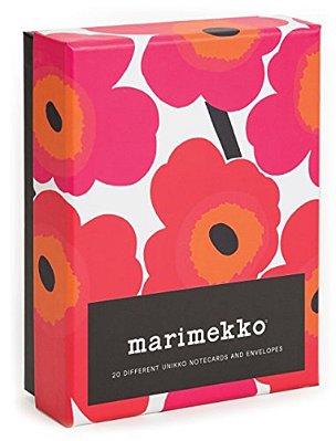 Marimekko Notes: 20 Different Unikko Notecards And Envelopes-..