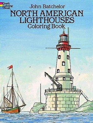 North American Lighthouses Coloring Book-..
