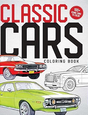Classic Cars Coloring Book-..
