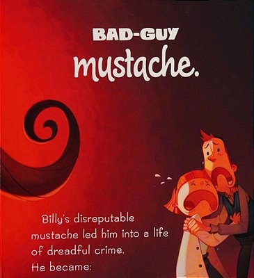 Mustache Baby Board Book-..