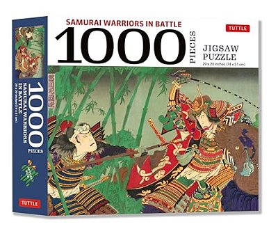 Samurai Warriors In Battle- 1000 Piece Jigsaw Puzzle: For Adults And Families - Finished Puzzle Size 29 X 20 Inch (74 X 51 Cm); A3 Sized Poster-..