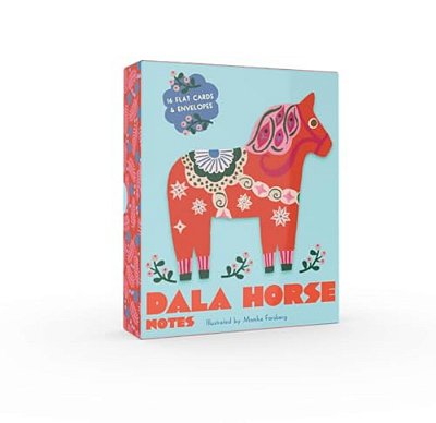 Dala Horse Notes: 16 Flat Cards And 16 Envelopes-..