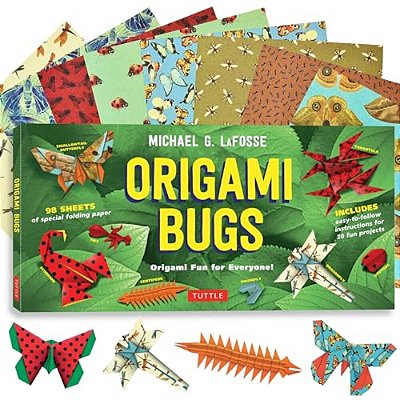 Origami Bugs Kit: Origami Fun For Everyone!: Kit With 2 Origami Books, 20 Fun Projects And 98 Origami Papers: Great For Both Kids And Adults-..