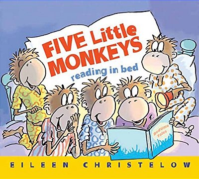 Five Little Monkeys Reading In Bed Board Book-..