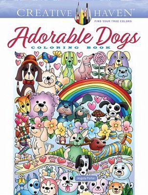 Creative Haven Adorable Dogs Coloring Book-..