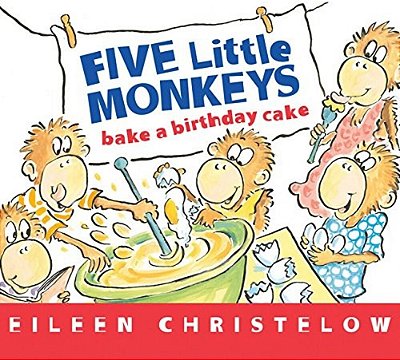 Five Little Monkeys Bake A Birthday Cake Board Book-..