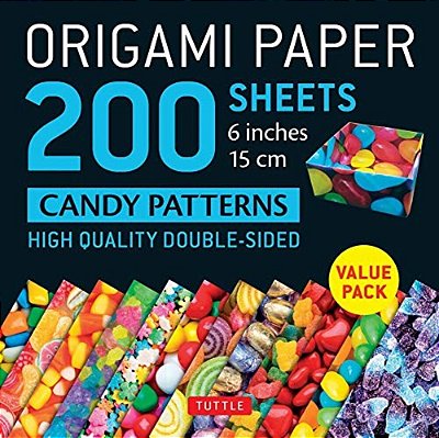 Origami Paper 200 Sheets Candy Patterns 6 (15 Cm): Tuttle Origami Paper: Double Sided Origami Sheets Printed With 12 Different Designs (Instructions F-..