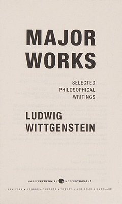 Major Works: Selected Philosophical Writings-..