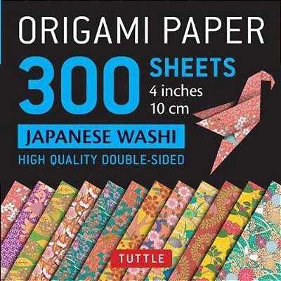Origami Paper 300 Sheets Japanese Washi Patterns 4 (10 Cm): Tuttle Origami Paper: Double-Sided Origami Sheets Printed With 12 Different Designs-..