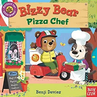 Bizzy Bear: Pizza Chef: (Interactive Board Book For Toddlers - With Sturdy Tabs And Slides To Push And Pull)-..