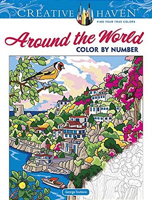 Creative Haven Around The World Color By Number-..