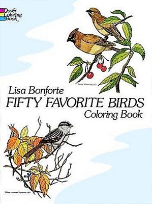 Fifty Favorite Birds Coloring Book-..