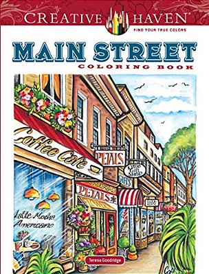 Creative Haven Main Street Coloring Book-..
