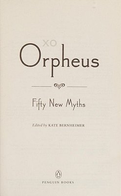 Xo Orpheus: Fifty New Myths-..