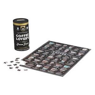 Coffee Lover's 500 Piece Jigsaw Puzzle In Canister-..