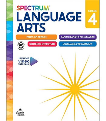 Spectrum Language Arts Grade 4 - Workbook - 2024 Edition-..