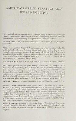 America's Grand Strategy And World Politics-..