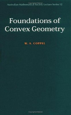 Foundations Of Convex Geometry-..