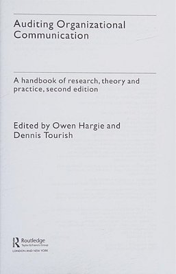 Auditing Organizational Communication-..