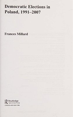 Democratic Elections In Poland, 1991-2007-..