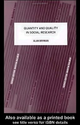 Quantity And Quality In Social Research - 23Rd Edition-..