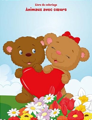 Livre De Coloriage Animaux Avec Coeurs 2-..