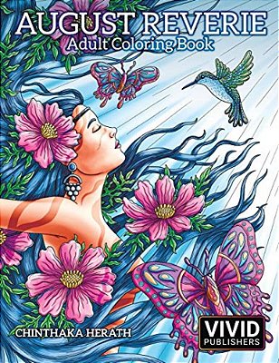 August Reverie: Adult Coloring Book-..