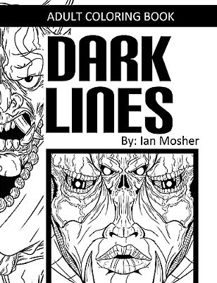 Dark Lines: Adult Coloring Book-..