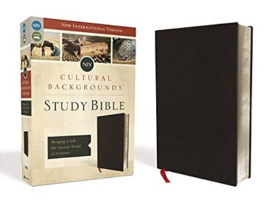 Niv, Cultural Backgrounds Study Bible, Bonded Leather, Black: Bringing To Life The Ancient World Of Scripture-..