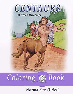 Centaurs Of Greek Mythology: Coloring Book-..