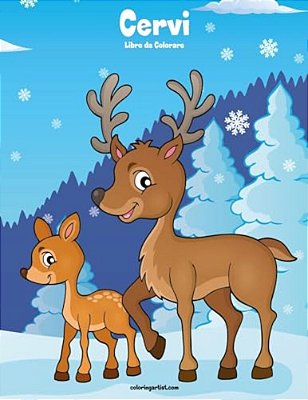 Cervi Libro Da Colorare 1-..