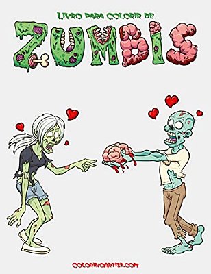 Livro Para Colorir De Zumbis 1-..