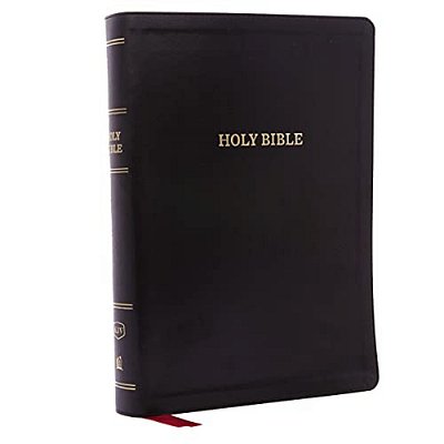 Kjv, Deluxe Reference Bible, Super Giant Print, Imitation Leather, Black, Indexed, Red Letter Edition-..
