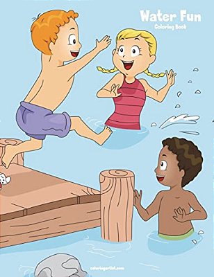 Water Fun Coloring Book 1-..