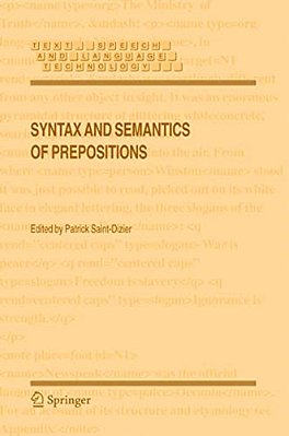 Syntax And Semantics Of Prepositions-..