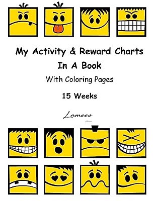 My Activity & Reward Charts In A Book With Coloring Pages (15 Weeks)-..