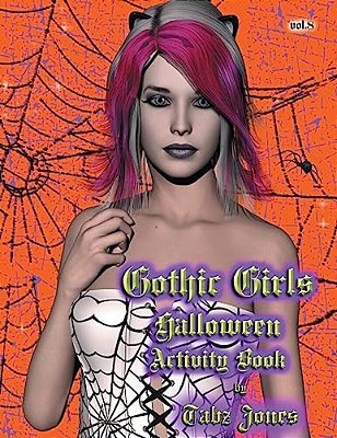 Gothic Girls Halloween Activity Book-..