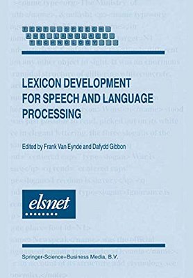 Lexicon Development For Speech And Language Processing-..