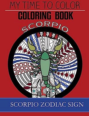 Scorpio Zodiac Sign - Adult Coloring Book-..