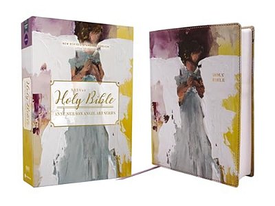 Nrsvue, Holy Bible, Anne Neilson Angel Art Series, Leathersoft, Multi-Purple, Comfort Print-..