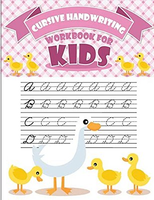Cursive Handwriting Workbook For Kids: Abc Workbooks For Preschool, Abc Workbook For Kindergarten, Workbooks For Preschoolers, K Workbook Age 5, Grade-..