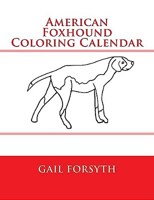American Foxhound Coloring Calendar-..