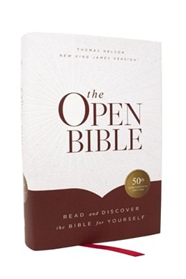 The Open Bible: Read And Discover The Bible For Yourself (Nkjv, Hardcover, Red Letter, Comfort Print)-..