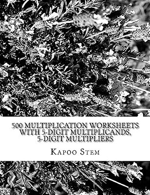 500 Multiplication Worksheets With 5-Digit Multiplicands, 5-Digit Multipliers: Math Practice Workbook-..