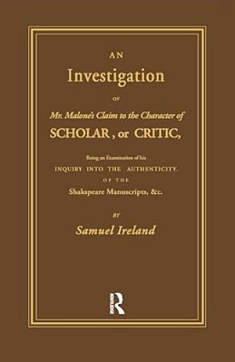 Investigation Into Mr. Malone's Claim To Charter Of Scholar: Volume 24-..